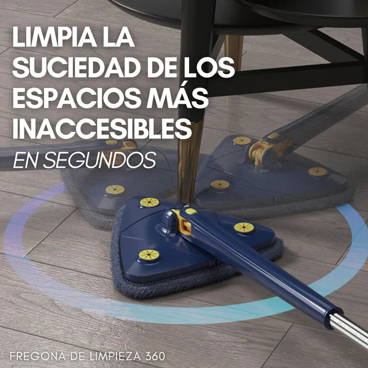 SuperMop® - Fregona 360º Autoescurrible + 4 Paños Extra