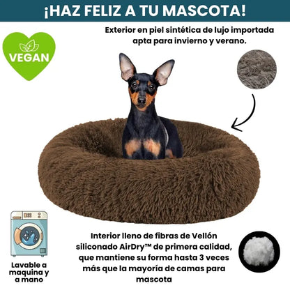 Cama Original Antiestrés Para Perros Mascotikos + Almohadita De Regalo
