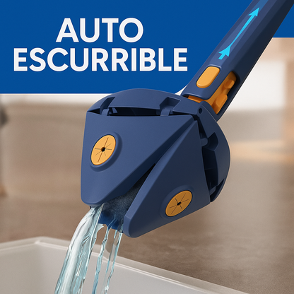 SuperMop® - Fregona 360º autoescurrible + Kit de Recambios Grátis [SOLO HOY]
