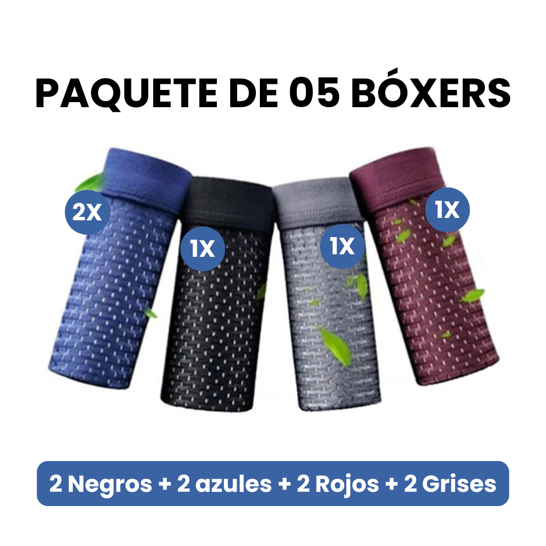 10 PIEZAS - Bóxers Premium de Fibra de Bambú - ENVÍO GRATIS