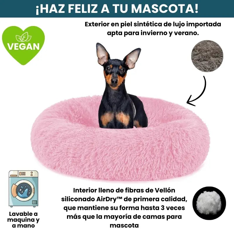 Cama Original Antiestrés Para Perros Mascotikos + Almohadita De Regalo